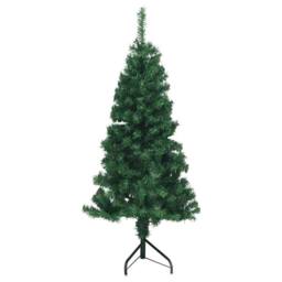 Berkfield Home Corner Artificial Christmas Tree Green 120 cm PVC & Metal - thumbnail 5