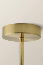 ValueLights Kincaid 3 Arm Tapered Shade Chandelier Style Ceiling Light with Bulbs in Gold - thumbnail 5