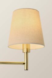 ValueLights Kincaid 3 Arm Tapered Shade Chandelier Style Ceiling Light with Bulbs in Gold - thumbnail 4
