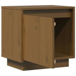Berkfield Home Bedside Cabinets 2 pcs Honey Brown 40x30x40 cm Solid Wood Pine - Size: 40 x 30 x 40 cm - thumbnail 4