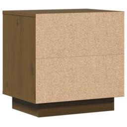 Berkfield Home Bedside Cabinets 2 pcs Honey Brown 40x30x40 cm Solid Wood Pine - Size: 40 x 30 x 40 cm - thumbnail 6