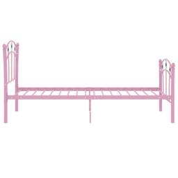 Berkfield Home Comfortable Bed Frame with Football Design Pink Metal 90x200 cm - thumbnail 4