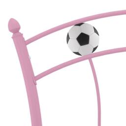 Berkfield Home Comfortable Bed Frame with Football Design Pink Metal 90x200 cm - thumbnail 5