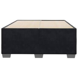 Berkfield Home Soft Bed Frame without Mattress Black¬†Double Velvet in Black - Size: Double - thumbnail 4