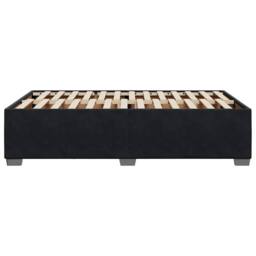 Berkfield Home Soft Bed Frame without Mattress Black¬†Double Velvet in Black - Size: Double - thumbnail 5