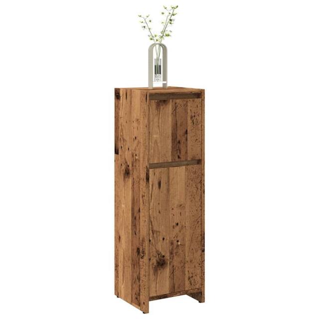 Berkfield Home Bathroom Cabinet Old Wood 30x30x95 cm Engineered Wood in Brown - Size: 30 x 30 x 95 cm - image 1
