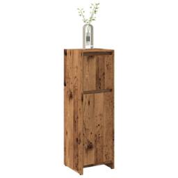 Berkfield Home Bathroom Cabinet Old Wood 30x30x95 cm Engineered Wood in Brown - Size: 30 x 30 x 95 cm