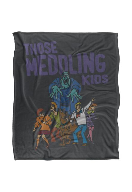 Warner Brothers Scooby Doo Officially Licensed Silky Touch Super Soft Throw Blanket 152 x 127 cm in White - image 1