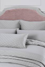 Ted Baker 'TB Plain Dye' Cotton Sateen Duvet Cover in Silver - Size: Single - thumbnail 3