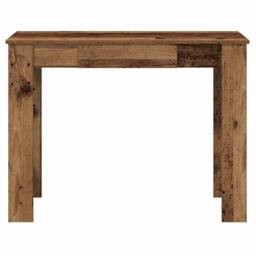 Berkfield Home Decorative Desk Old Wood 100x45x75 cm Engineered Wood in Brown - Size: 100 x 45 x 75 cm - thumbnail 4