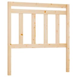 Berkfield Home Bed Headboard 106x4x100 cm Solid Wood Pine in Brown - Size: 106 x 4 x 100 cm - thumbnail 2