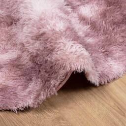 Berkfield Home Shaggy Rug High Pile NAVARRA Dusty Pink 200x200 cm Polyester - Size: Medium - thumbnail 5