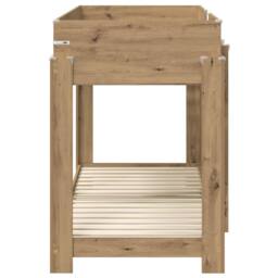 Berkfield Home Bunk Bed for Kids Artisan Oak 75 x 190 cm Engineered Wood in Brown - thumbnail 6