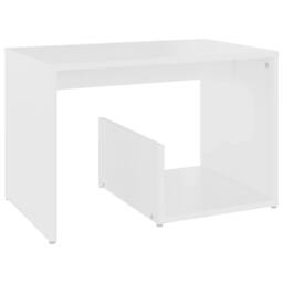 Berkfield Home Side Table White 59x36x38 cm Engineered Wood - Size: 59 x 36 x 38 cm - thumbnail 3