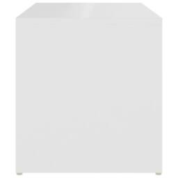 Berkfield Home Side Table White 59x36x38 cm Engineered Wood - Size: 59 x 36 x 38 cm - thumbnail 5