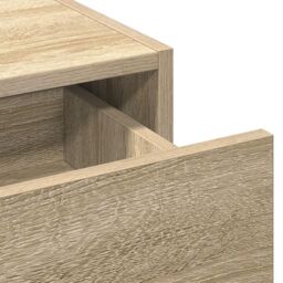Berkfield Home Wall Hanging Dressing Table Sonoma Oak 83x40x70 cm in Beige - Size: 83 x 40 x 70 cm - thumbnail 9