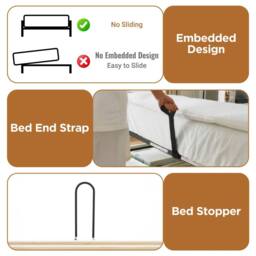 BTM 3ft Single Daybed Hydraulic Storage Bed USB Charging Station in Grey - thumbnail 6