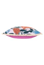 Furn Cypressa Floral Mosaic 100% Cotton Cushion in Lilac - Size: 50 cm x 50 cm - thumbnail 3