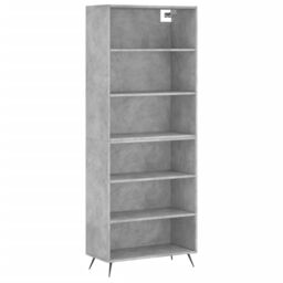 Berkfield Home Highboard Concrete Grey 69.5x32.5x180 cm Engineered Wood - thumbnail 2
