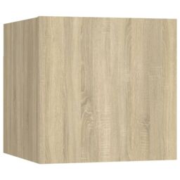 Berkfield Home 7 Piece TV Cabinet Set Sonoma Oak Engineered Wood in Brown - thumbnail 4