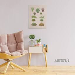 "Artery8 Botanical Bushes Varieties Ernst Benary Canvas Wall Art Print in White - Size: W12"" x H16""" - thumbnail 3