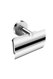 Cosmic Toilet Roll Holder with Cover Chrome Hidden Fixings Start Collection in Grey