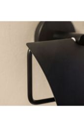 Cosmic Toilet Roll Holder with Cover Chrome Hidden Fixings Start Collection in Grey - thumbnail 3