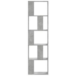 Berkfield Home Bookcase 5-Tier Concrete Grey 45x23.5x162.5 cm Engineered Wood - thumbnail 3