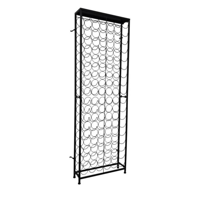 Berkfield Home Wine Rack for 108 Bottles Metal in Black - image 1