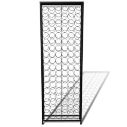 Berkfield Home Wine Rack for 108 Bottles Metal in Black - thumbnail 3