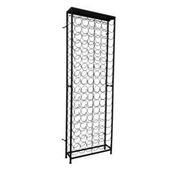 Berkfield Home Wine Rack for 108 Bottles Metal in Black - thumbnail 1