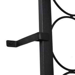 Berkfield Home Wine Rack for 108 Bottles Metal in Black - thumbnail 4