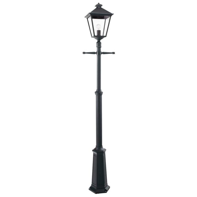 Netlighting Turin Grande 1 Light Outdoor Post Signal Lantern Black IP54 E27
