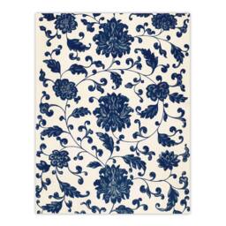 "Artery8 Owen Jones Elegant Blue Flower Textile Motif Wall Art Print - Size: W12"" x H16""" - thumbnail 1