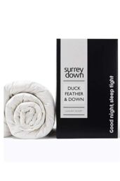 surrey down Duck Feather & Down 10.5tog Duvet in White - Size: Super King - thumbnail 1