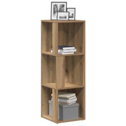 Berkfield Home Corner Cabinet Artisan Oak 33x33x100 cm Engineered Wood in Brown - Size: 33 x 33 x 100 cm - thumbnail 2