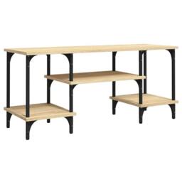Berkfield Home TV Cabinet Sonoma Oak 102x35x45.5 cm Engineered Wood in Light Tan