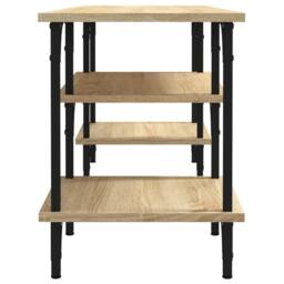 Berkfield Home TV Cabinet Sonoma Oak 102x35x45.5 cm Engineered Wood in Light Tan - thumbnail 6