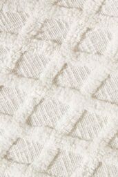 Homescapes Diamond Cotton Tufted Throw in White - Size: 125 cm x 150 cm - thumbnail 4