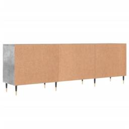 Berkfield Home TV Cabinet Concrete Grey 150x30x50 cm Engineered Wood - Size: 150 x 30 x 50 cm - thumbnail 8
