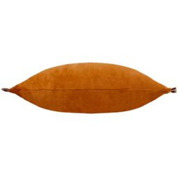 Wylder Tilly Velvet Frill Reversible Cushion in Burnt Orange - Size: 30 cm x 50 cm - thumbnail 2