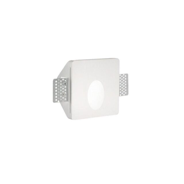Netlighting Walky3 Integrated LED Plaster In Indoor Recessed Marker Wall Lamp 1 Light White 3000K - image 1