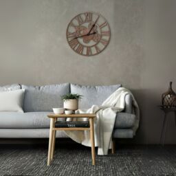 Marco Paul Mechanical Skeleton Wall Clock Indoor Outdoor in Brown - thumbnail 7