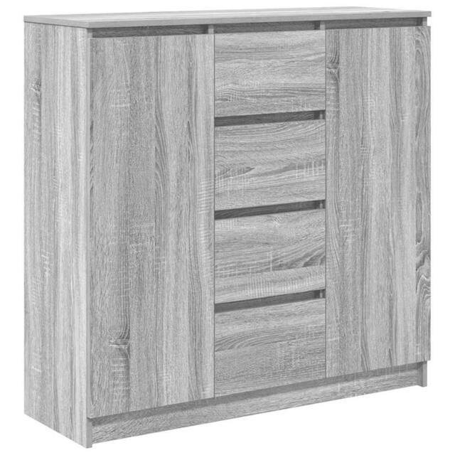 Berkfield Home Sideboard with Drawers Grey Sonoma 100.5x35x98.5 cm Engineered Wood - image 1