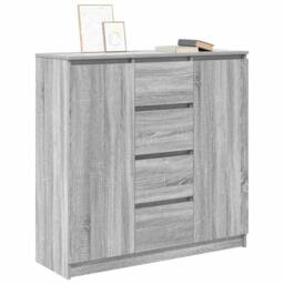 Berkfield Home Sideboard with Drawers Grey Sonoma 100.5x35x98.5 cm Engineered Wood - thumbnail 4