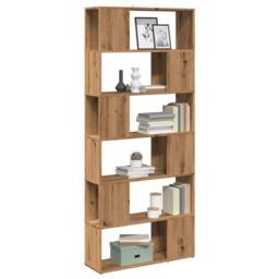 Berkfield Home Book Cabinet/Room Divider Artisian Oak 80x24x186 cm in Brown - Size: 80 x 24 x 186 cm - thumbnail 2