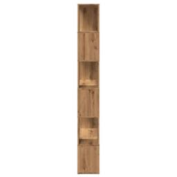 Berkfield Home Book Cabinet/Room Divider Artisian Oak 80x24x186 cm in Brown - Size: 80 x 24 x 186 cm - thumbnail 5