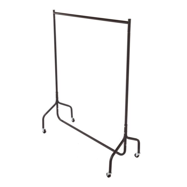 Oypla All Metal Super Heavy Garment Clothes Rail - 4ft in Black - image 1