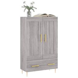 Berkfield Home Highboard Grey Sonoma 69.5x31x115 cm Engineered Wood - thumbnail 3