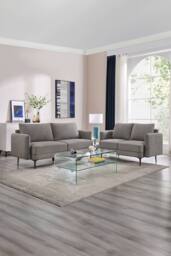 More4Homes Sofia 2+3 Seater Fabric Sofa Set in Taupe